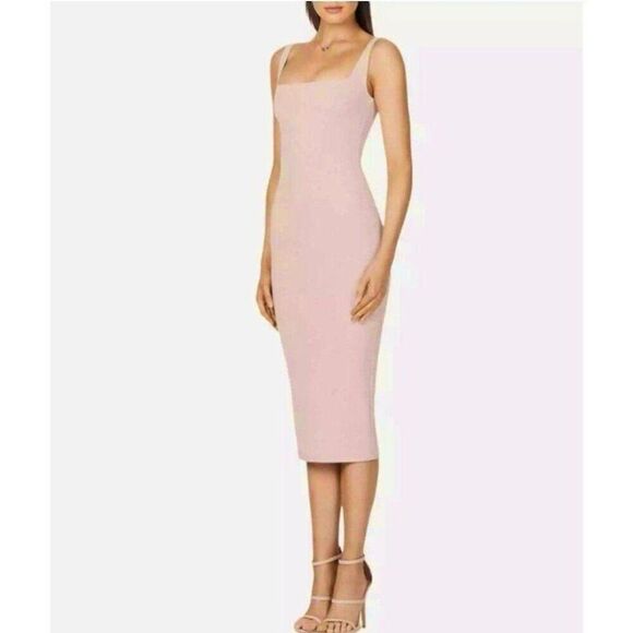 Nookie NWT Nude Pink Clean Girl Minimalist Quiet Luxury Old Money Chic Dress - Picture 2 of 12